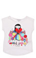 Little Marc Jacobs Baskı Desen Beyaz Kız Çocuk T-Shirt