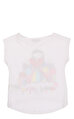 Little Marc Jacobs Baskı Desen Beyaz Kız Çocuk T-Shirt