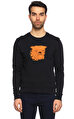 Sandro Köpek Desenli Lacivert Sweatshirt