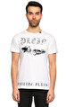 Philipp Plein Baskı Desenli Beyaz T-Shirt