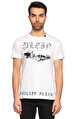 Philipp Plein Baskı Desenli Beyaz T-Shirt
