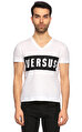 Versus V Yaka Beyaz T-Shirt