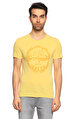Guess Baskı Desen Sarı T-Shirt