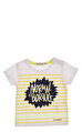 Billybandit Baskı Desen Beyaz-Sarı Erkek Bebek T-Shirt