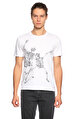 Alexander Mcqueen Baskı Desen Beyaz T-Shirt