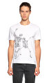 Alexander Mcqueen Baskı Desen Beyaz T-Shirt