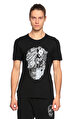 Alexander Mcqueen Baskı Desen Siyah T-Shirt