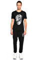 Alexander Mcqueen Baskı Desen Siyah T-Shirt