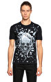 Alexander Mcqueen Baskı Desen Siyah T-Shirt