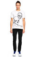 Alexander Mcqueen Baskı Desen Beyaz T-Shirt