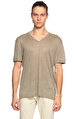 John Varvatos V Yaka Bej Rengi T-Shirt