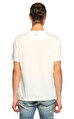 John Varvatos Usa Baskı Desen Beyaz T-Shirt