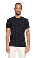 Ted Baker Palmiye Desenli Lacivert T-Shirt