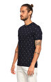 Ted Baker Palmiye Desenli Lacivert T-Shirt