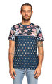 Ted Baker Çiçek Desenli Lacivert T-Shirt