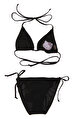 Victoria Couture Hello Kitty Desenli Siyah Bikini