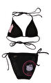 Victoria Couture Hello Kitty Desenli Siyah Bikini
