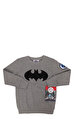 Fabric Flavours Batman Desenli Gri Sweatshirt