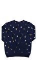 Fabric Flavours Batman Desenli Lacivert Sweatshirt