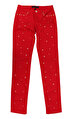 Juicy Couture Kız Çocuk Zımbalı Kırmızı Pantolon