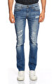 Guess Yırtık Desen Denim Pantolon