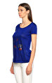Love Moschino İşleme Detaylı Mavi T-Shirt