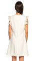Giambattista Valli Fırfır Detaylı Beyaz Elbise