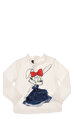 Miss Blumarine Kız Bebek Baskı Desen Uzun Kollu Beyaz T-Shirt