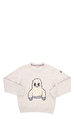 Moncler Erkek Çocuk Baykuş Desenli Gri Sweatshirt