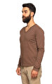 Conbipel Uzun Kollu Kahverengi T-Shirt