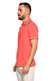 Casual Men Pembe Polo T-Shirt