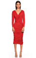 Donna Karan Midi Kırmızı Elbise