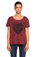 Superdry Baskı Desen Bordo Bluz