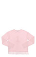 Agatha Ruiz De La Prada Kız Çocuk Baskı Desen Tül Detaylı Pembe  Sweatshirt