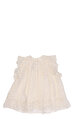 Baby Dior Kız Bebek Puantiyeli Krem Elbise