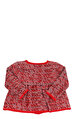 Baby Dior Kız Bebek Desenli Kırmızı Hırka