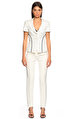 Versace Puantiyeli Kısa Kollu Beyaz Ceket
