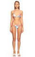 Mara Hoffman Desenli Pembe Bikini Üstü