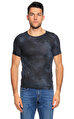 John Varvatos Desenli Lacivert T-Shirt