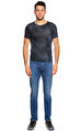 John Varvatos Desenli Lacivert T-Shirt