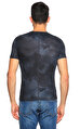 John Varvatos Desenli Lacivert T-Shirt