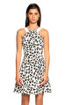 Cushnie Et Ochs Leopar Desenli Mini Elbise