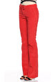 GF Ferre Kadife İspanyol Paça Kırmızı Pantolon