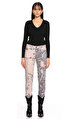 Just Cavalli Karma Desen Lila Jean Pantolon