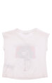Little Marc Jacobs Baskı Desen Kolsuz Beyaz T-Shirt