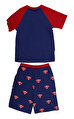 Fabric Flavours Süperman Baskılı Mavi-Kırmızı Pijama Seti