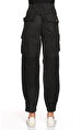 Ltd Jeans Paçası Lastikli Siyah Pantolon