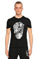 Alexander Mcqueen Baskı Desen Siyah T-Shirt