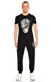 Alexander Mcqueen Baskı Desen Siyah T-Shirt