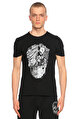 Alexander Mcqueen Baskı Desen Siyah T-Shirt